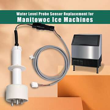 000016053 Ice Water Level Probe Kit Replacement for Manitowoc Ice Machines, Commercial Ice Maker Parts with Harness