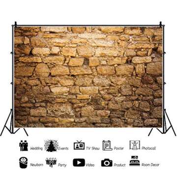 CSFOTO 8x6.5ft Western Wall Backdrop Ancient Jerusalem Backdrop Jerusalem Photo Background Israel Backdrop Brick Backdrops for Photography Jerusalem Wall Backdrop Wailing Wall Backdrop