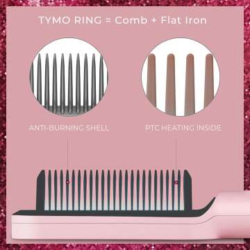 TYMO Pink Hair Straightener