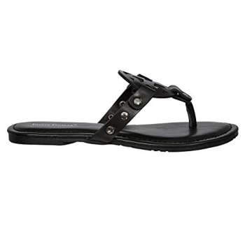 Pierre Dumas Womens Limit 20 Black Syntheticsandals 7 B(M) US