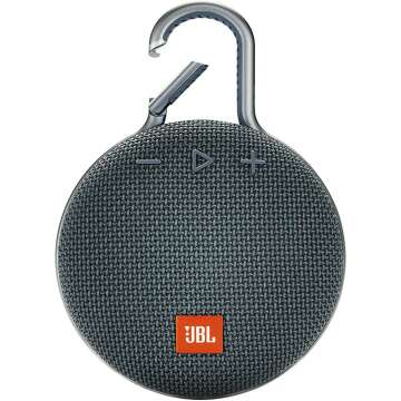 JBL Clip 3 Blue Waterproof Speaker – Portable & Durable Audio