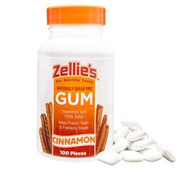 Sugar Free Cinnamon Chewing Gum by Zellie's (100 Count)