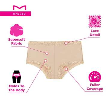 Maidenform Lace Boyshorts for Women – 3-Pack Style