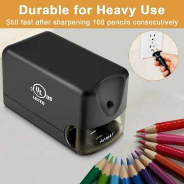 AFMAT Electric Pencil Sharpener for School Use