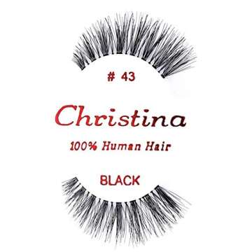 24 Packs Eyelashes - #43 by Christina