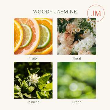 Woody Jasmine Luxury Candles for Home Fragrance