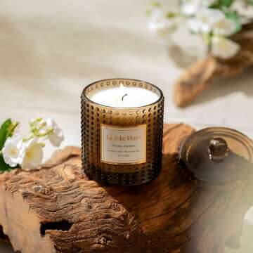 Woody Jasmine Luxury Candles for Home Fragrance