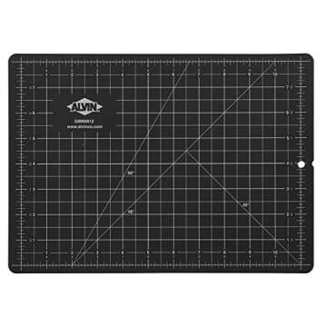 ALVIN GBM Self-Healing Cutting Mat 8.5 x 12 inch | Double-Sided Green/Black | 5-Layer Gridded Surface for Arts, Crafts and Sewing - Model GBM0812