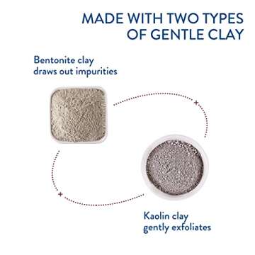 Cetaphil Clay Mask, DermaControl Purifying Clay Face Mask with Bentonite Clay for Blackheads and Pores, Designed for Oily, Sensitive Skin, 3 Oz