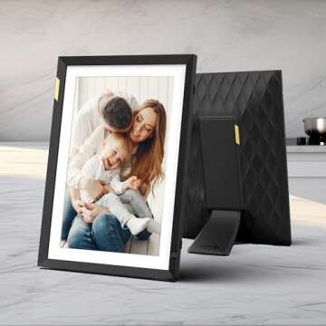 Nixplay WiFi 10.1" Touch Screen Digital Picture Frame I Easy Set Up I Create Family Shared Playlists I Perfect Digital Picture Frame for Gifting I Securely Share Photos/Videos via Email or App