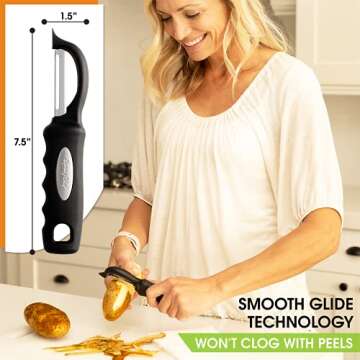 Premium Spring Chef Vegetable Peeler - Ergonomic Design