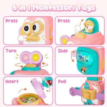 OSIMILY Montessori Toys 1 Year Old for Girls, Travel Sensory Toys for Toddlers 1-3