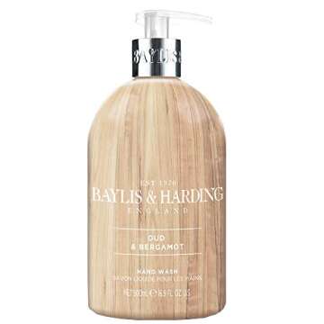 Baylis & Harding Elements Oud Wood & Bergamot Hand Wash, 500 ml (Pack of 3) - Vegan Friendly