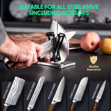 Professional Knife Sharpener for Precision 11-21 Degrees