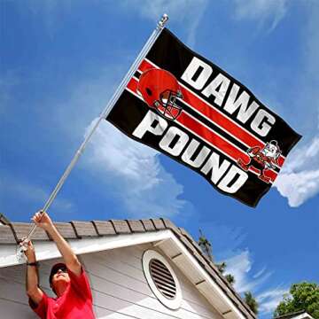 WinCraft Cleveland Browns Dawg Pound Flag