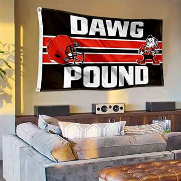 WinCraft Cleveland Browns Dawg Pound Flag