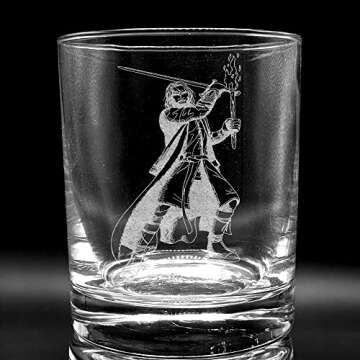 ARAGORN Engraved Whiskey Rocks Glass - Middle Earth Inspired Gift