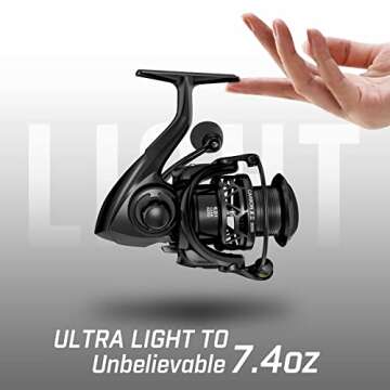 Piscifun Carbon X II Spinning Reels, Light to 5.5oz, Upgrade Spinning Fishing Reel, Carbon Frame and Rotor, 6.2:1, 10+1 Double Shielded BB, Smooth Powerful Freshwater and Saltwater Fishing Reel-3000