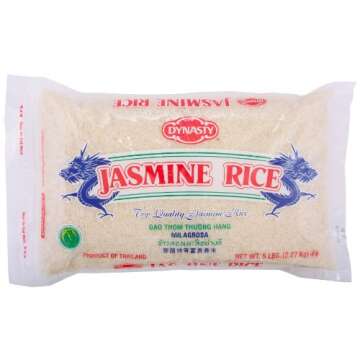 Dynasty Rice Jasmine , 5-pounds (Pack of 3)