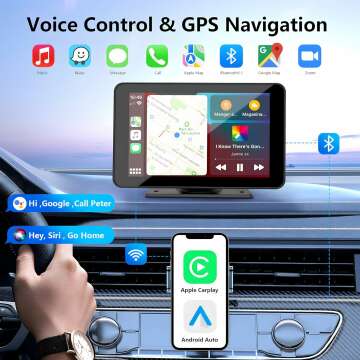 7" HD Apple Carplay Screen with GPS & Wireless Android