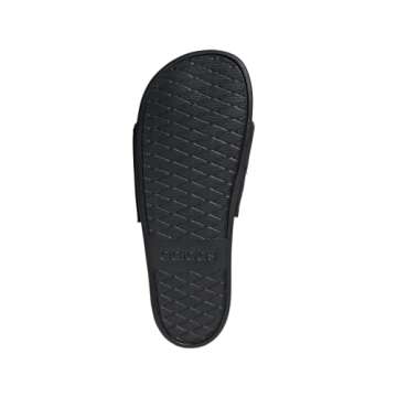 adidas Unisex Adilette Comfort Slides Discontinued Slipper, Black/Black/Black, 4.5 US Men