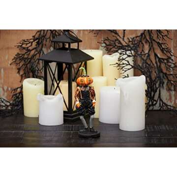 C&F Home Gilbert Pumpkin Spooky Halloween Figure Figurine Gathered Traditions Joe Spencer Figure Figurine Living Room Desk End Table Fireplace Mantel Decor Decoration Black