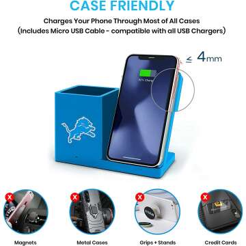 NFL Wireless Charger & Organizer for Your Desk