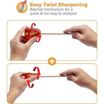 Twist-N-Sharp Manual Pencil Sharpeners - 3 Pack for Kids ✏️