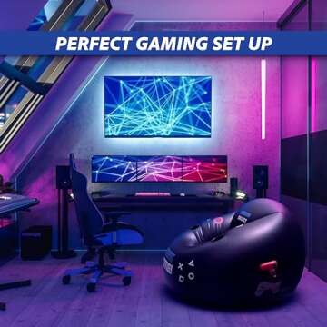 FranFusion Inflatable Gaming Chair for Young Gamers