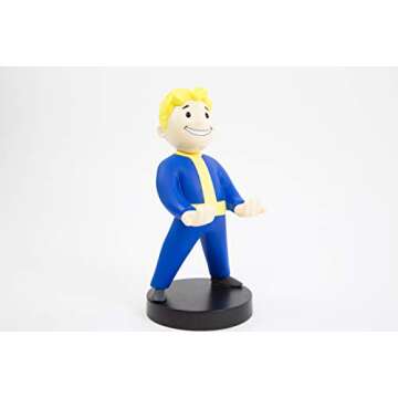 Exquisite Gaming: Fallout 76: Variant Vault Boy - Original Mobile Phone & Gaming Controller Holder, Device Stand, Cable Guys, Licensed Figure