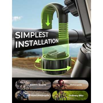 LISEN Bike Phone Holder - 2024 Upgrade