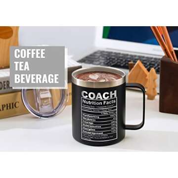 Funny Coach Gift, 12oz Insulated Mug for Coaches