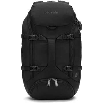 Pacsafe Venturesafe EXP35 Anti Theft Travel Backpack, Black