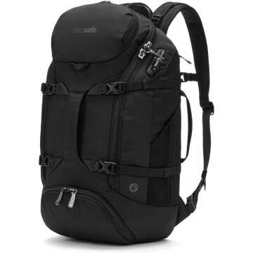 Pacsafe Venturesafe EXP35 Anti Theft Travel Backpack, Black