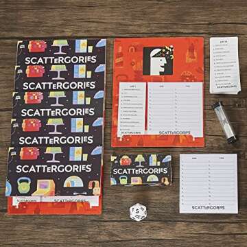 Hasbro Gaming Scattergories Classic Game, Party Game for Adults and Teens Ages 13 and up, Board Game for 2+ Players