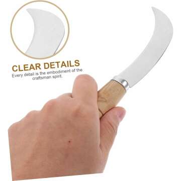 Stainless Steel Handheld Sickle Tool for Fruits