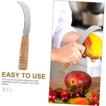 Stainless Steel Handheld Sickle Tool for Fruits