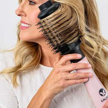 Calista Hair Dryer, 2-in-1 Styling Tool with Ionic Technology, Custom Blowout for All Hair Types - Short 1.0, Botanical