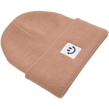 Baby Beanie for Infants 0-6 Months in Apricot Crush