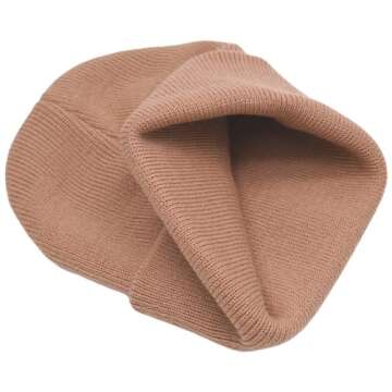 Baby Beanie for Infants 0-6 Months in Apricot Crush