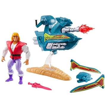 Masters of the Universe Origins Battle Skysled Vehicle for MOTU Storytelling Play and Display, Gift for Kids Age 6 and Older