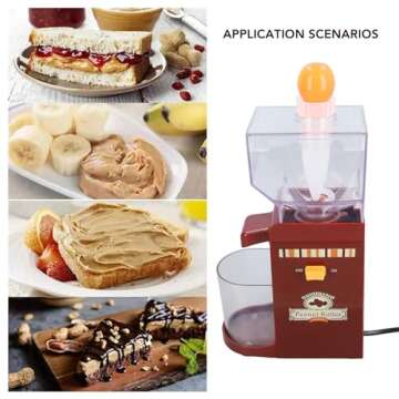 VBESTLIFE Maker, Electric Maker Machine, Sesame Sauce Nut Grinder,Automatic Milling Grinding Machine, for Groundnut Almonds Cashews Hazelnuts (US Plug 110V)