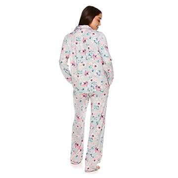 kathy ireland Womens Pajama Set and Lounge Set - PJ Set for Women with Long Sleeve Pajama Top and Pajama Pants with Pockets