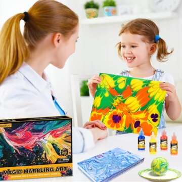 Water Marbling Paint for Kids - Arts and Crafts for Girls & Boys Crafts Kits Ideal Gifts for Kids Age 3-5 4-8 8-12