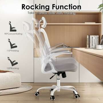 Adjustable Ergonomic Office Chair with Headrest