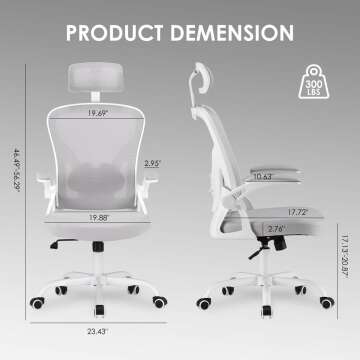 Adjustable Ergonomic Office Chair with Headrest