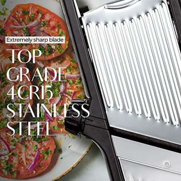 Gramercy Food Slicer - Professional Mandoline & Cut-Resistant Gloves