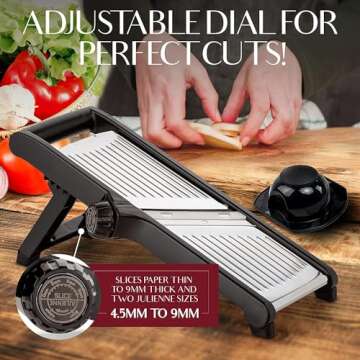 Gramercy Food Slicer with Gloves for Safe Slicing