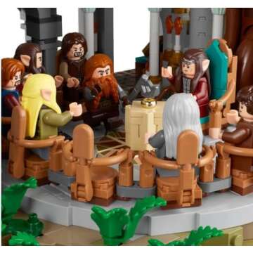 LEGO Icons The Lord of The Rings: Rivendell Building Model Kit for Adults, Construct and Display a Middle-Earth Valley with 15 Minifigures, A Great Gift for LOTR Fans and Movie-Lovers, 10316