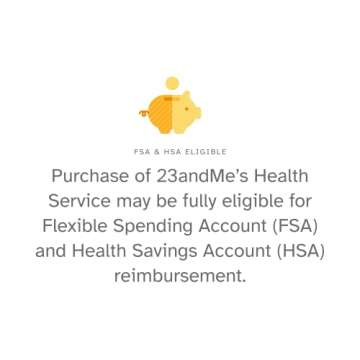 23andMe Health-only Service - DNA Test with Personal Genetic Reports - Health Predispositions, Carrier Status & Wellness Reports - FSA & HSA Eligible (Before You Buy See Important Test Info Below)